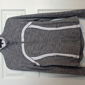 Lululemon light gray zip up size 12